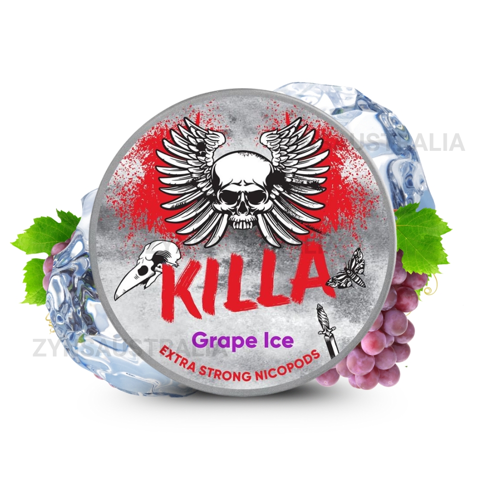 KILLA Nicotine Pouches Grape Ice 12.8mg